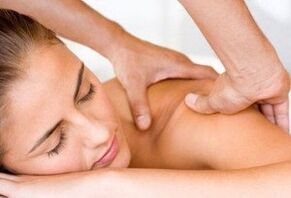 Massage with cervical osteochondrosis