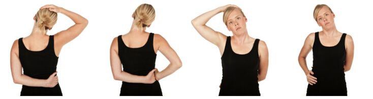 Exercise for osteochondrosis to relieve tension in the neck muscles