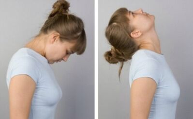 Exercise “Spring” – stretching the neck for osteochondrosis